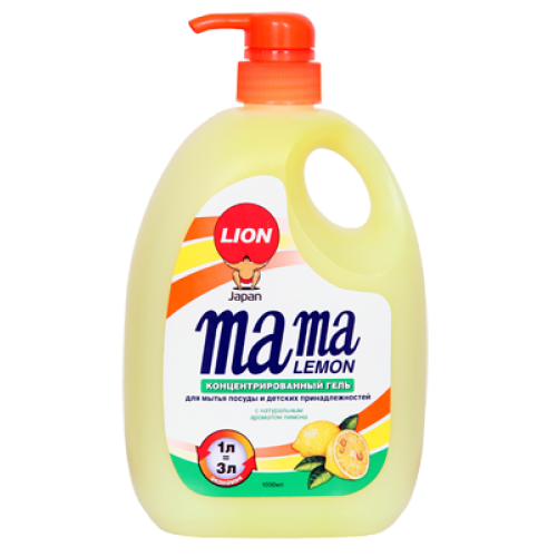 Mama Lemon концентрат для мытья посуды. Средство Lion Mama Lemon.